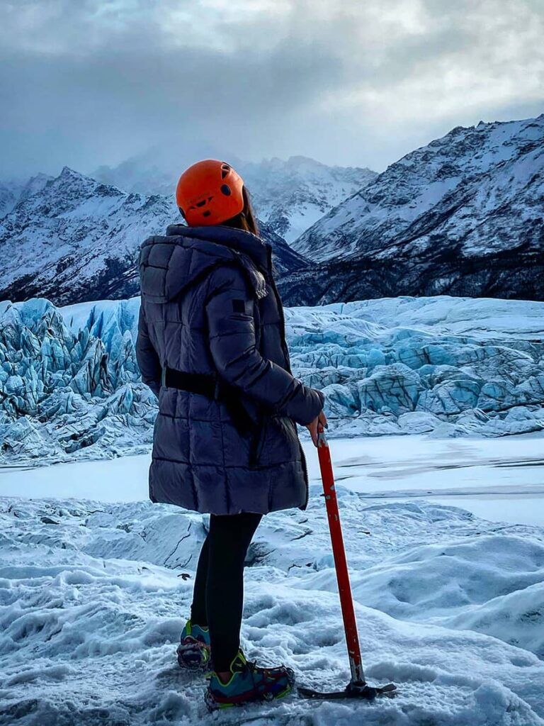 matanuska glacier summer to winter transition