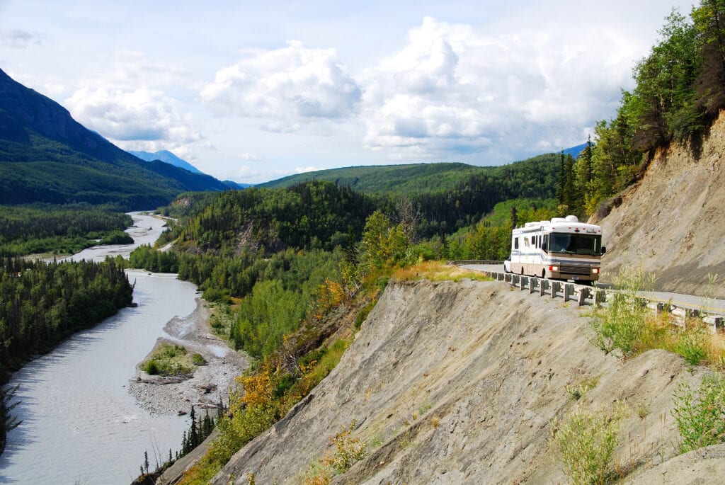 Glenn Highway Scenic Byway drive to Matanuska Glacier photo by Justin Matley